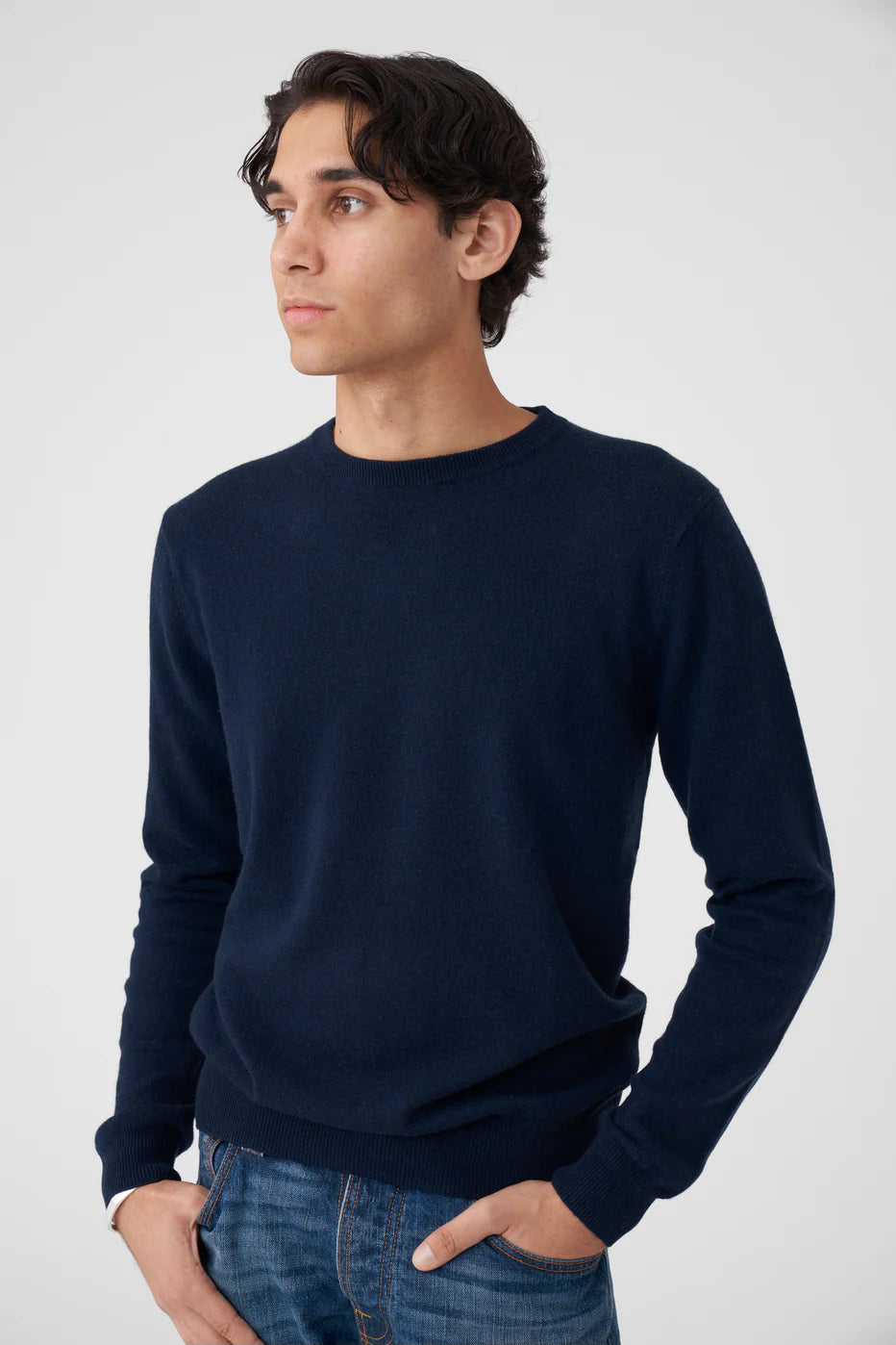 O-Neck Cashmere Navy
