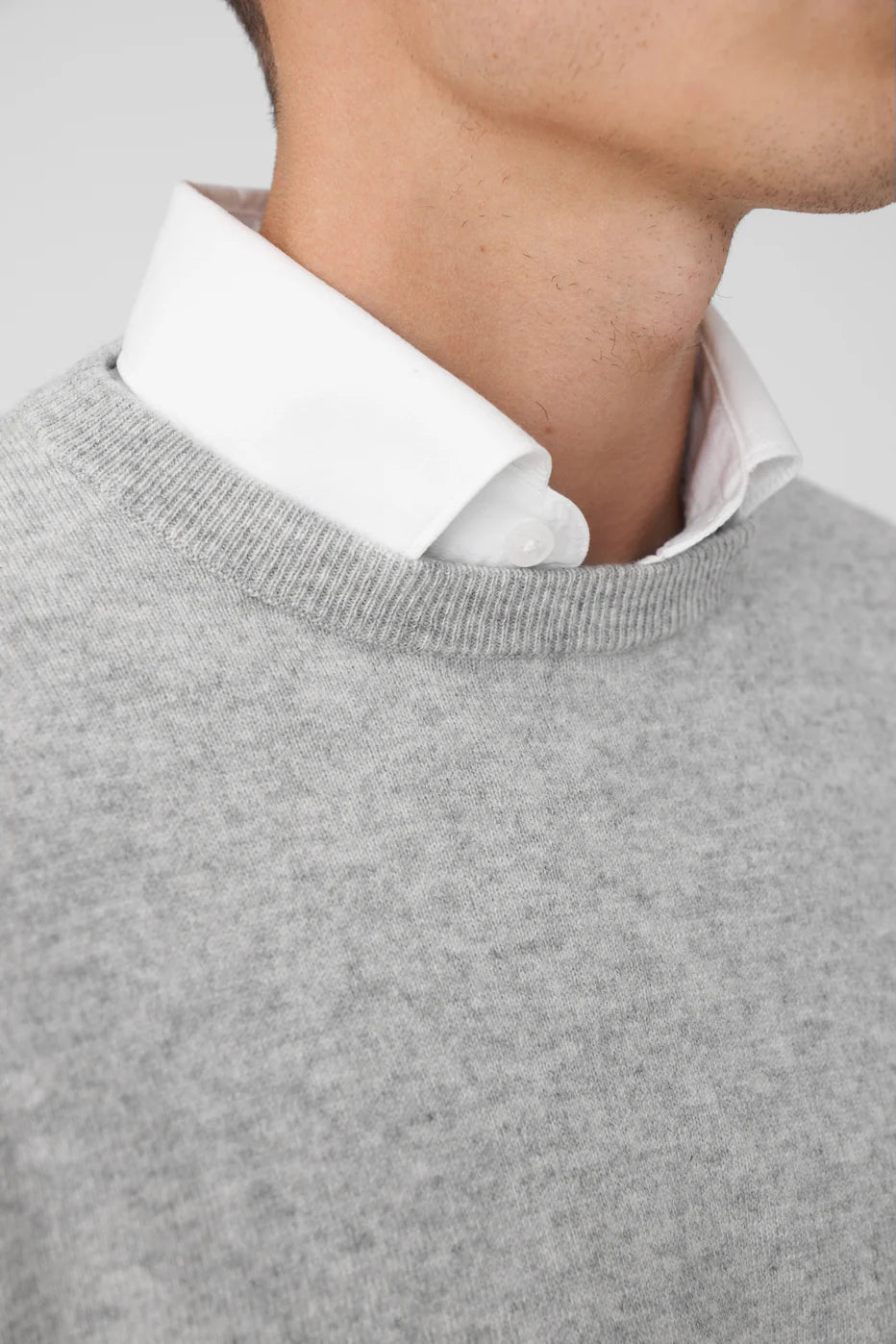 O-Neck Cashmere Grey